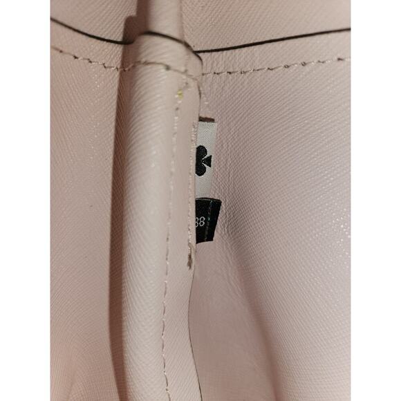 Kate Spade Eva Satchel Crossbody Limelight Yellow White Leather 13x10x5 - Picture 13 of 13